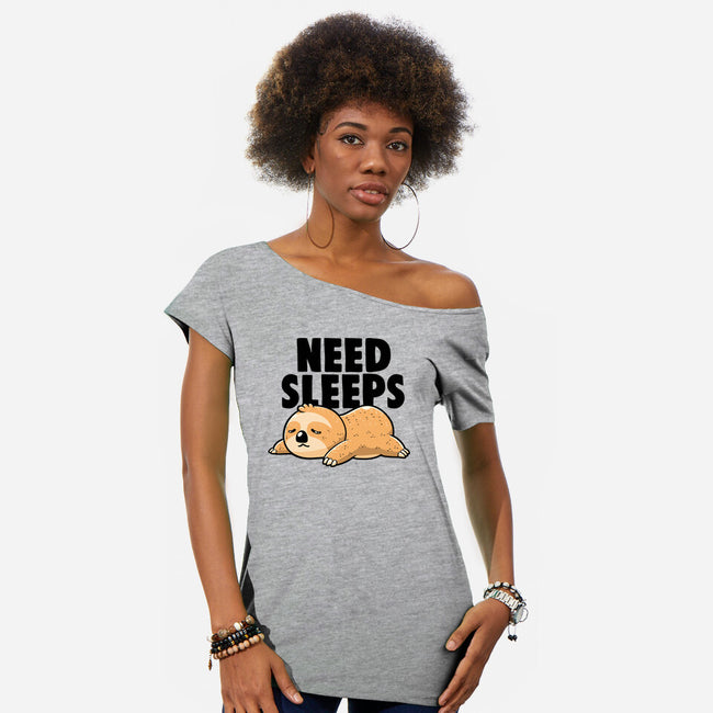 Need Sleeps-Womens-Off Shoulder-Tee-koalastudio