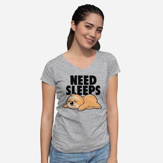 Need Sleeps-Womens-V-Neck-Tee-koalastudio