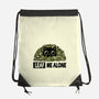 Leaf Me Alone-None-Drawstring-Bag-erion_designs