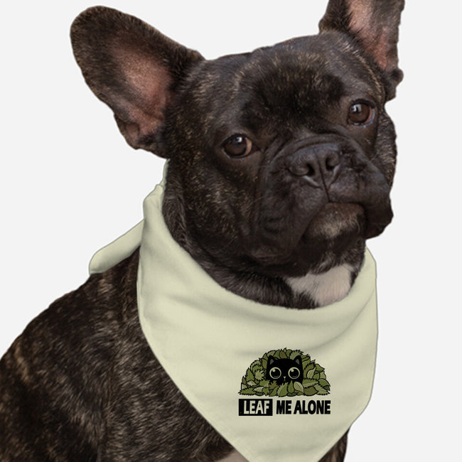 Leaf Me Alone-Dog-Bandana-Pet Collar-erion_designs