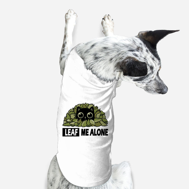 Leaf Me Alone-Dog-Basic-Pet Tank-erion_designs