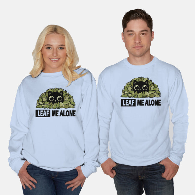 Leaf Me Alone-Unisex-Crew Neck-Sweatshirt-erion_designs