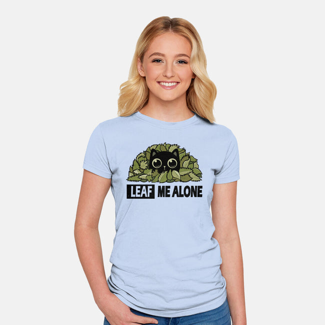 Leaf Me Alone-Womens-Fitted-Tee-erion_designs