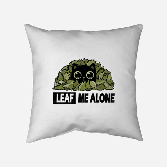 Leaf Me Alone-None-Removable Cover-Throw Pillow-erion_designs