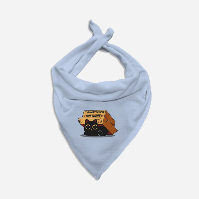 Too Many People Out There-Cat-Bandana-Pet Collar-erion_designs