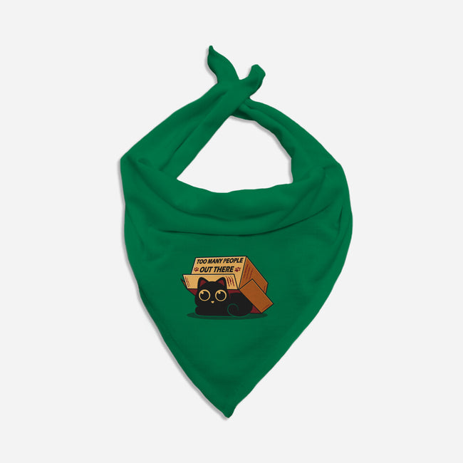 Too Many People Out There-Cat-Bandana-Pet Collar-erion_designs