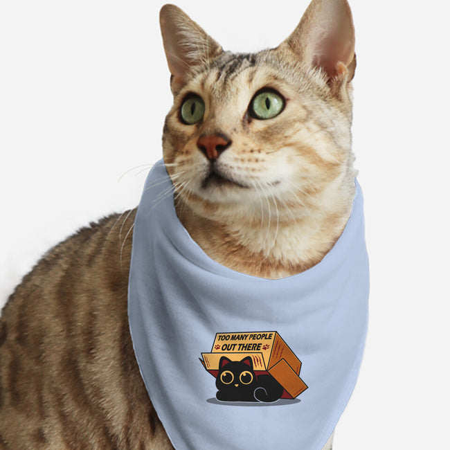 Too Many People Out There-Cat-Bandana-Pet Collar-erion_designs