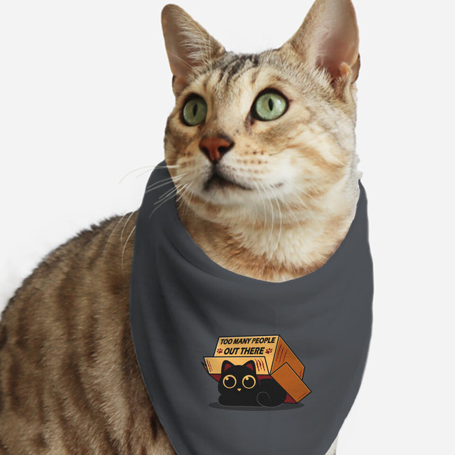 Too Many People Out There-Cat-Bandana-Pet Collar-erion_designs