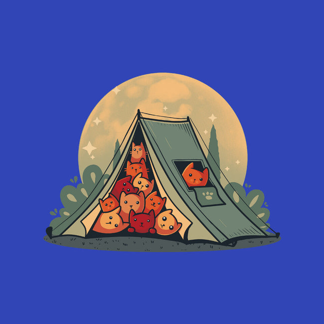 Cat Camping-Unisex-Basic-Tee-erion_designs