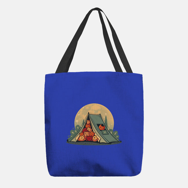 Cat Camping-None-Basic Tote-Bag-erion_designs