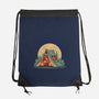 Cat Camping-None-Drawstring-Bag-erion_designs