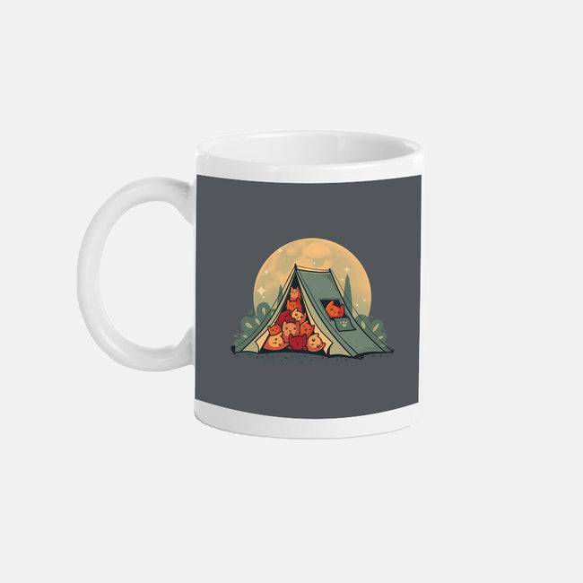 Cat Camping-None-Mug-Drinkware-erion_designs