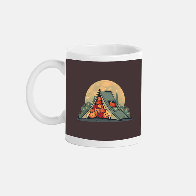 Cat Camping-None-Mug-Drinkware-erion_designs