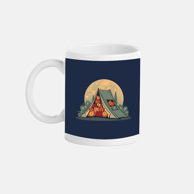 Cat Camping-None-Mug-Drinkware-erion_designs