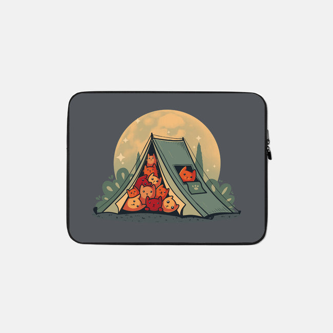 Cat Camping-None-Zippered-Laptop Sleeve-erion_designs