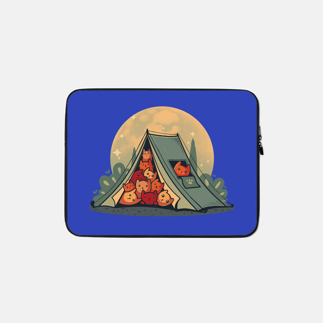 Cat Camping-None-Zippered-Laptop Sleeve-erion_designs