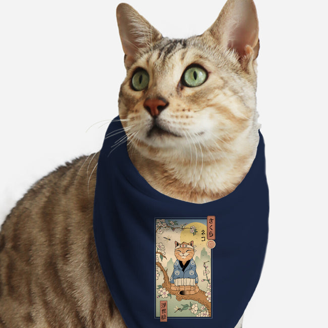 Meowster In Sakura Branch-Cat-Bandana-Pet Collar-vp021