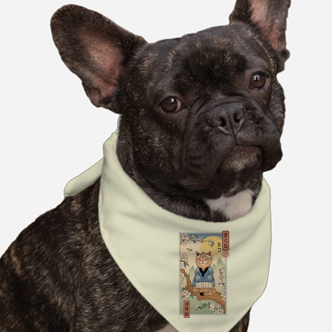 Meowster In Sakura Branch-Dog-Bandana-Pet Collar-vp021