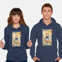 Meowster In Sakura Branch-Unisex-Pullover-Sweatshirt-vp021