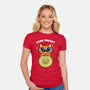 Purr Favor-Womens-Fitted-Tee-Boggs Nicolas