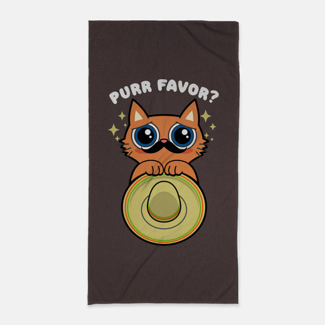 Purr Favor-None-Beach-Towel-Boggs Nicolas