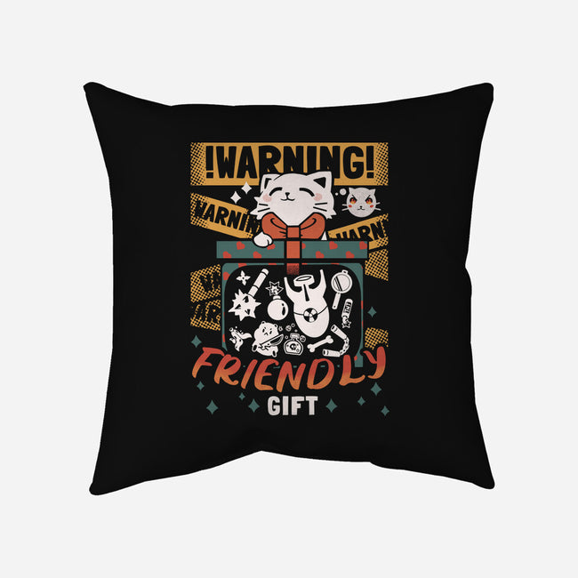 Cat's Friendly Gift-None-Non-Removable Cover w Insert-Throw Pillow-Heyra Vieira