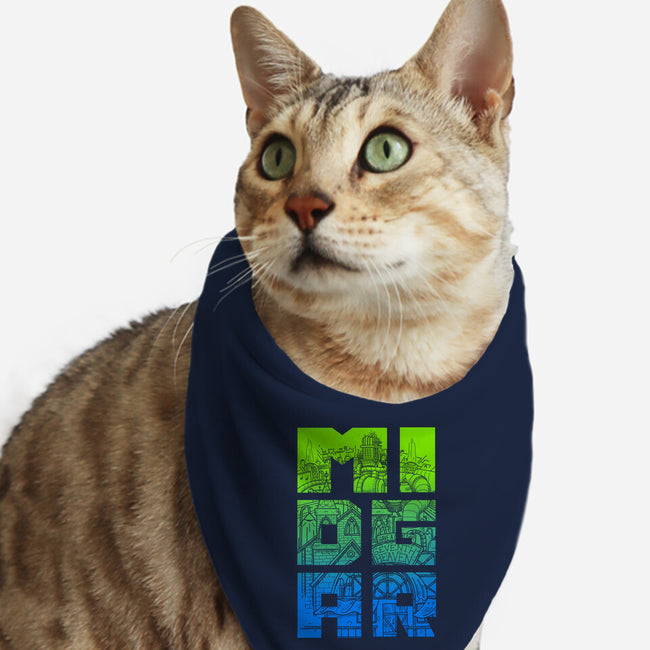 Midgar-Cat-Bandana-Pet Collar-Aarons Art Room