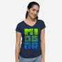 Midgar-Womens-V-Neck-Tee-Aarons Art Room