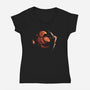 One Life Is Not Enough-Womens-V-Neck-Tee-sachpica