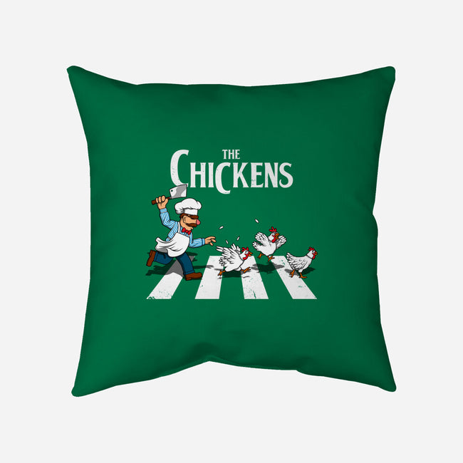 The Chickens-None-Removable Cover-Throw Pillow-drbutler