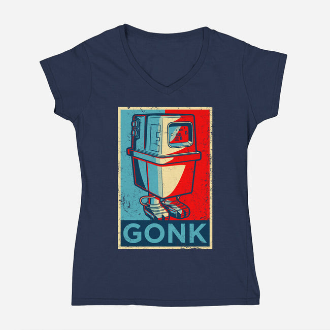 GONK-Womens-V-Neck-Tee-drbutler