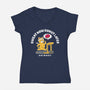 Sweat Now Donut Later-Womens-V-Neck-Tee-Tri haryadi