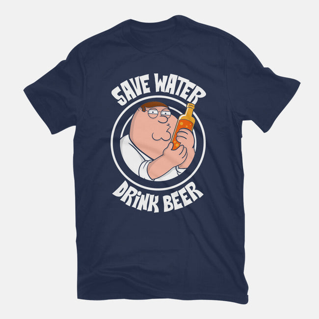 Save Water Drink Beer-Womens-Fitted-Tee-turborat14