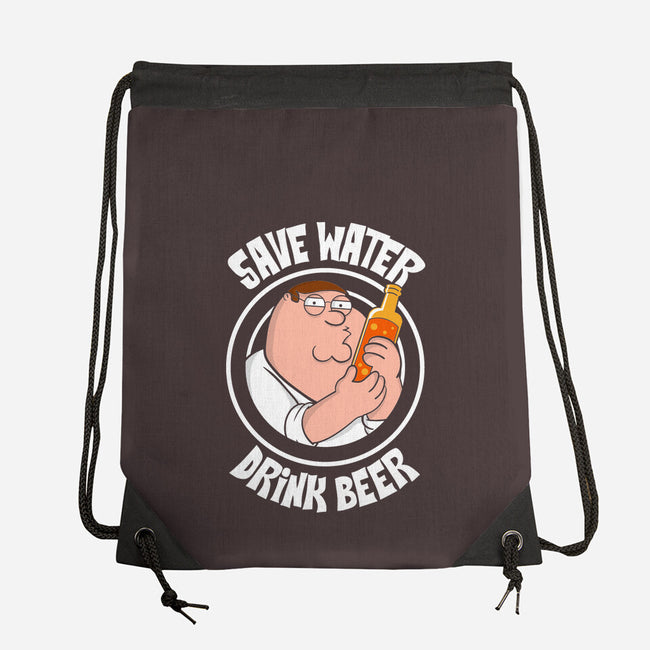 Save Water Drink Beer-None-Drawstring-Bag-turborat14