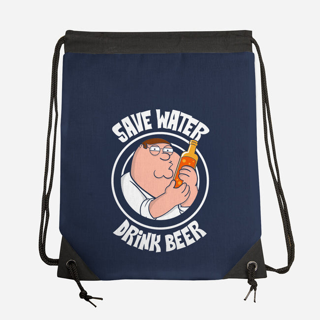 Save Water Drink Beer-None-Drawstring-Bag-turborat14