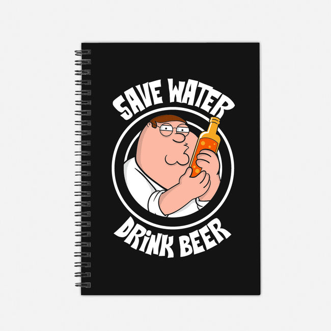 Save Water Drink Beer-None-Dot Grid-Notebook-turborat14