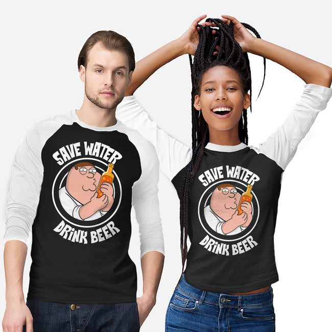 Save Water Drink Beer-Unisex-Baseball-Tee-turborat14