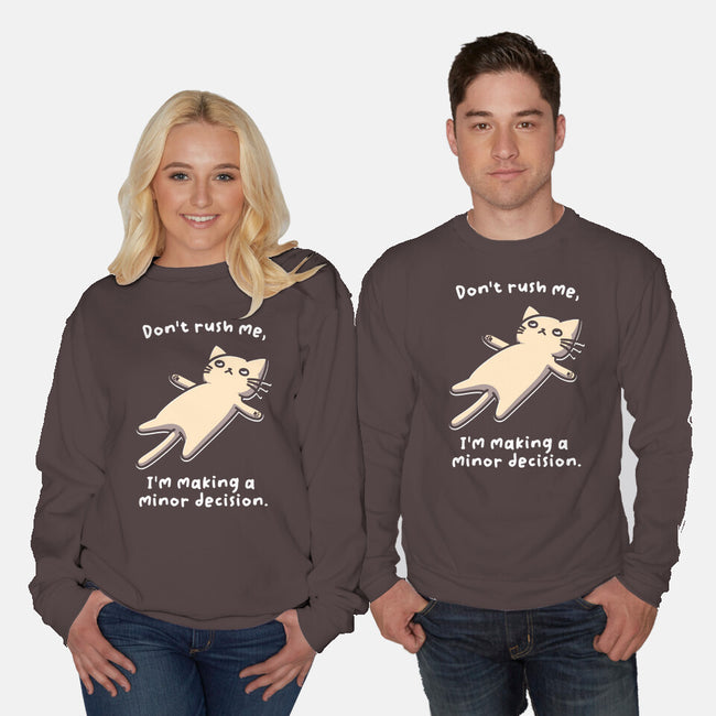 Minor Decision-Unisex-Crew Neck-Sweatshirt-BridgeWalker