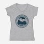 Never Make The Bed-Womens-V-Neck-Tee-NMdesign