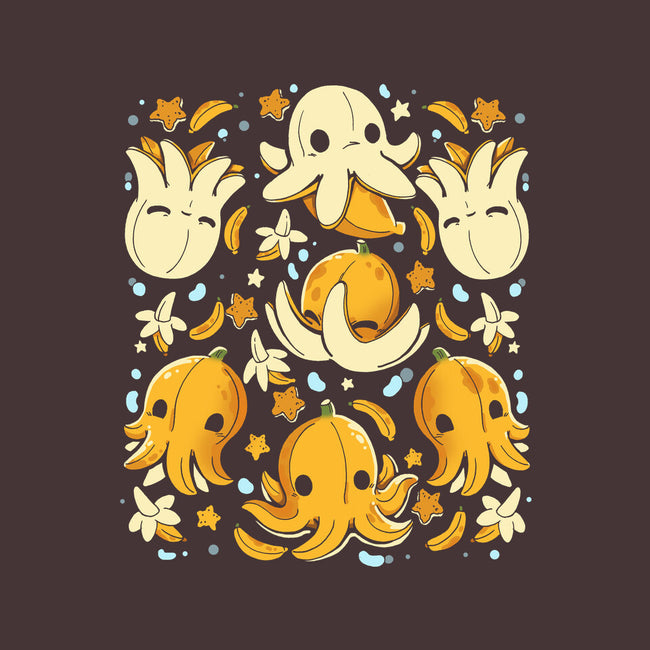 Banana Octopus-None-Fleece-Blanket-Vallina84