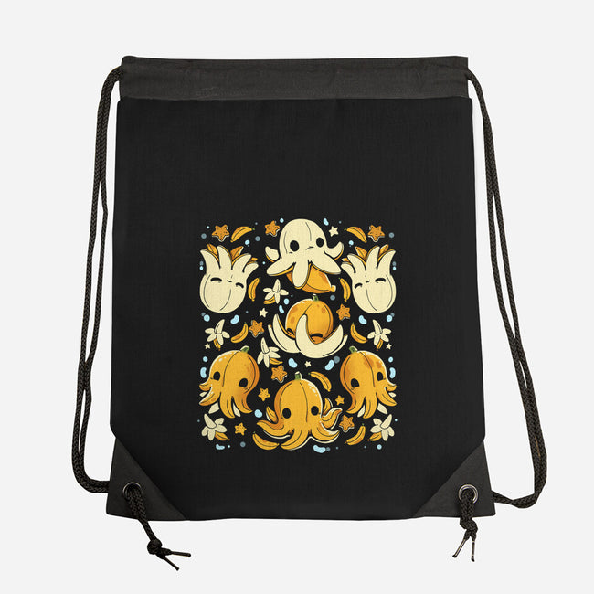 Banana Octopus-None-Drawstring-Bag-Vallina84