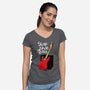 Slap That Bass-Womens-V-Neck-Tee-Boggs Nicolas