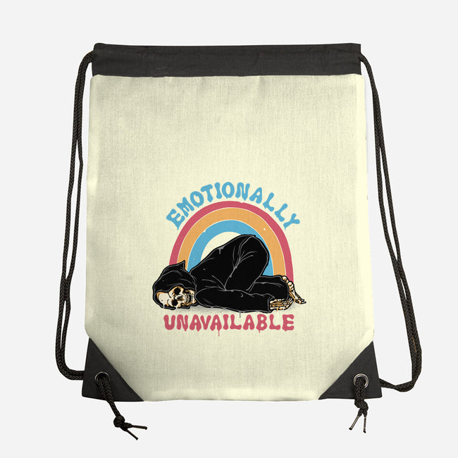 Emotionally Unavailable Reaper-None-Drawstring-Bag-momma_gorilla