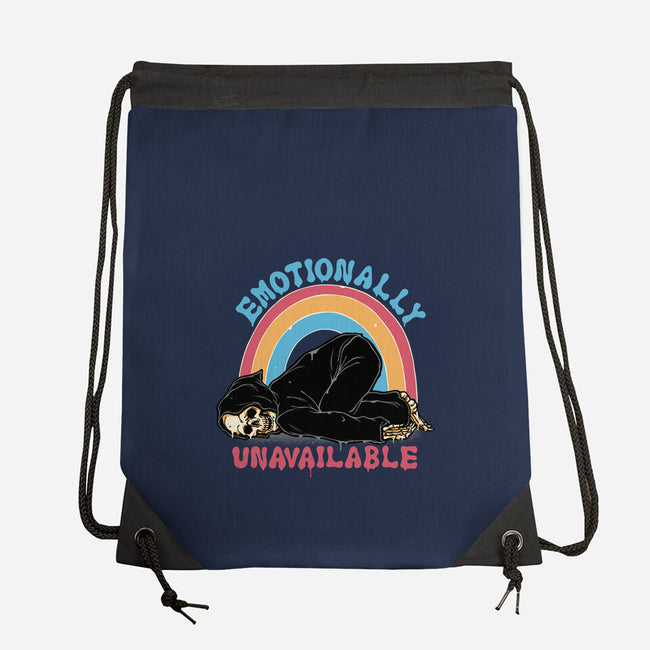 Emotionally Unavailable Reaper-None-Drawstring-Bag-momma_gorilla