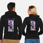 Corner Box Heads-Unisex-Zip-Up-Sweatshirt-Afire