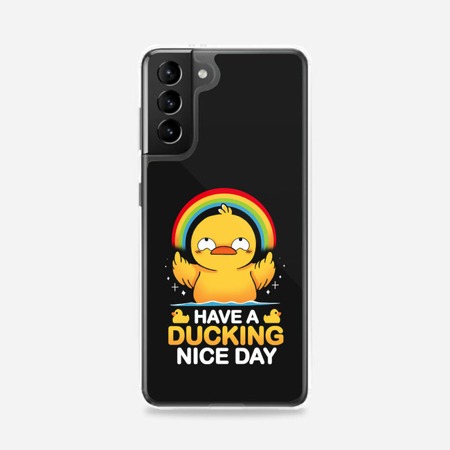 Have A Ducking Day-Samsung-Snap-Phone Case-Vallina84