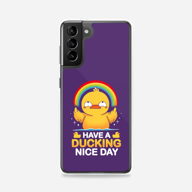 Have A Ducking Day-Samsung-Snap-Phone Case-Vallina84