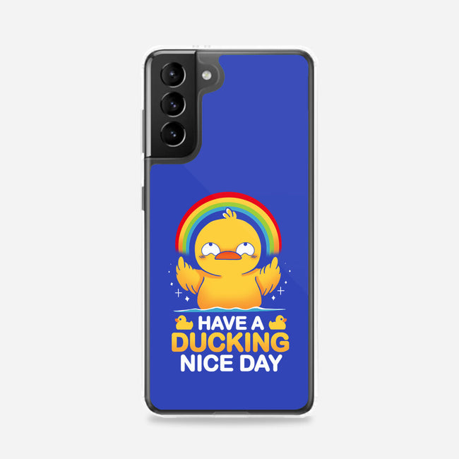 Have A Ducking Day-Samsung-Snap-Phone Case-Vallina84