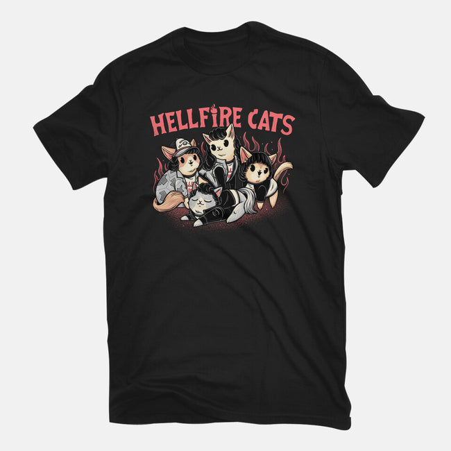 Hellfire Cats-Womens-Fitted-Tee-momma_gorilla