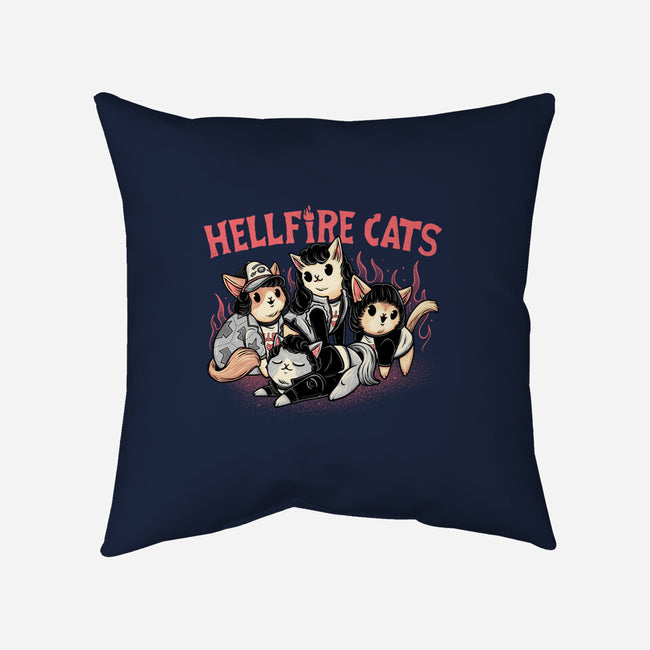 Hellfire Cats-None-Non-Removable Cover w Insert-Throw Pillow-momma_gorilla